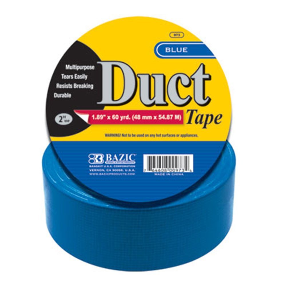 Duct Tape, Blue Bulk Heat Resistant Waterproof Heavy Duty Duct Tape