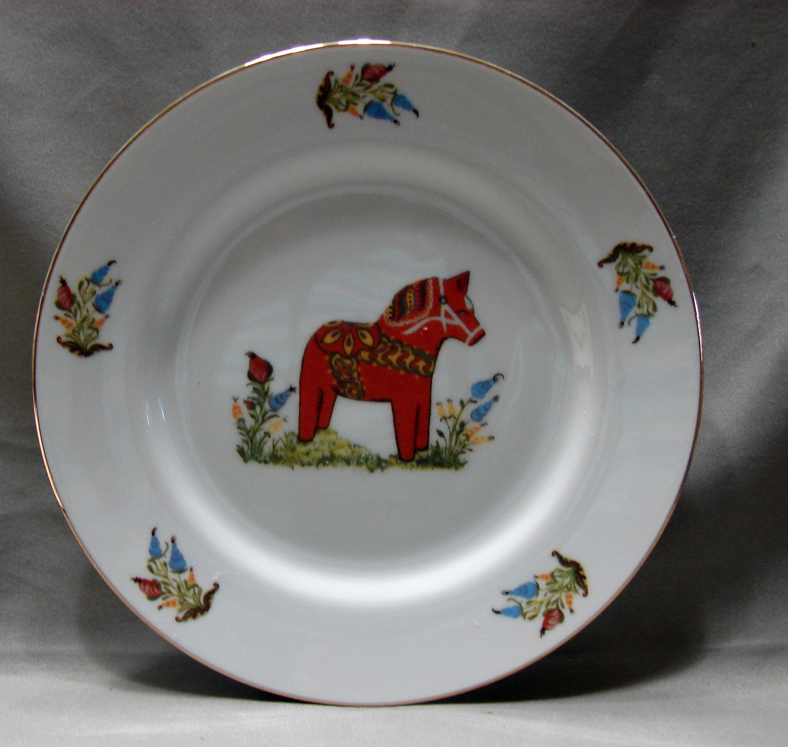 Fine China Swedish Horse Plate by Royal Ann, MN Collector Plates