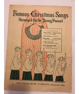 Famous Christmas Songs Arranged For The Young Pianist VINTAGE Sheet Music - $79.84
