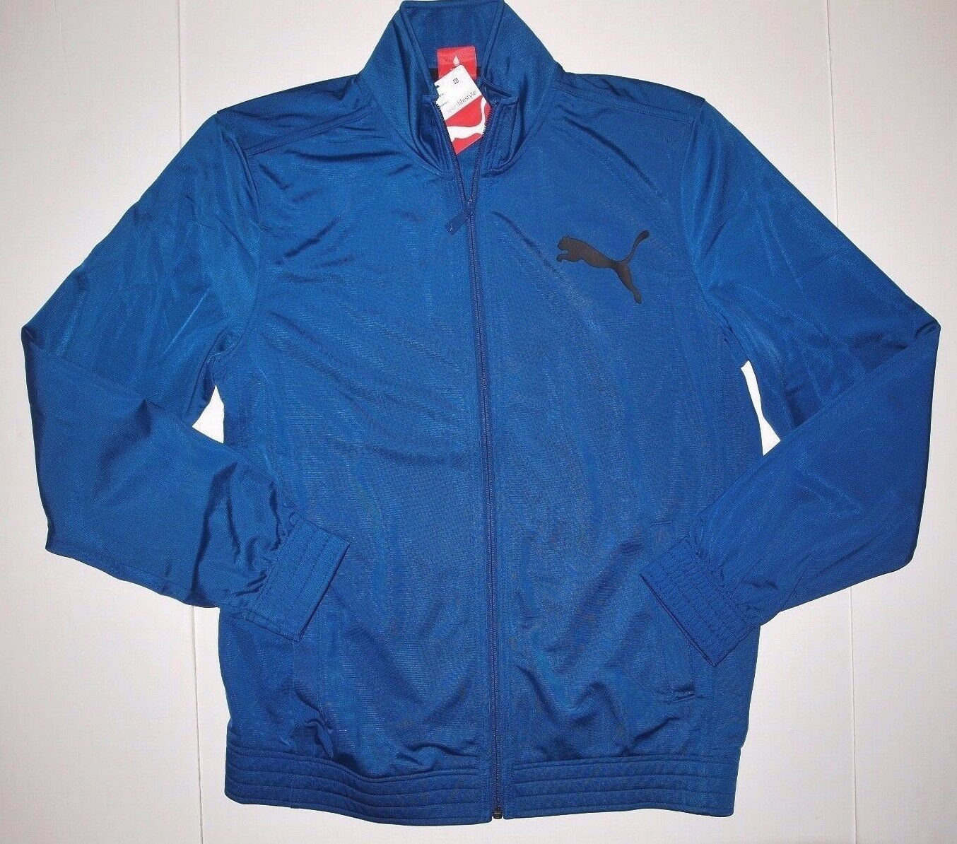 Puma tricot contrast midnight blue men's track jacket NWT - Men's Clothing