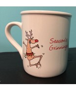 Boynton Seasons Grinnings Coffee Mug Reindeer Hallmark Rudolph - $15.83