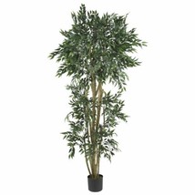 Luxury Green 6' Green Ash Faux Silk Tree - 6 ft - $220.98