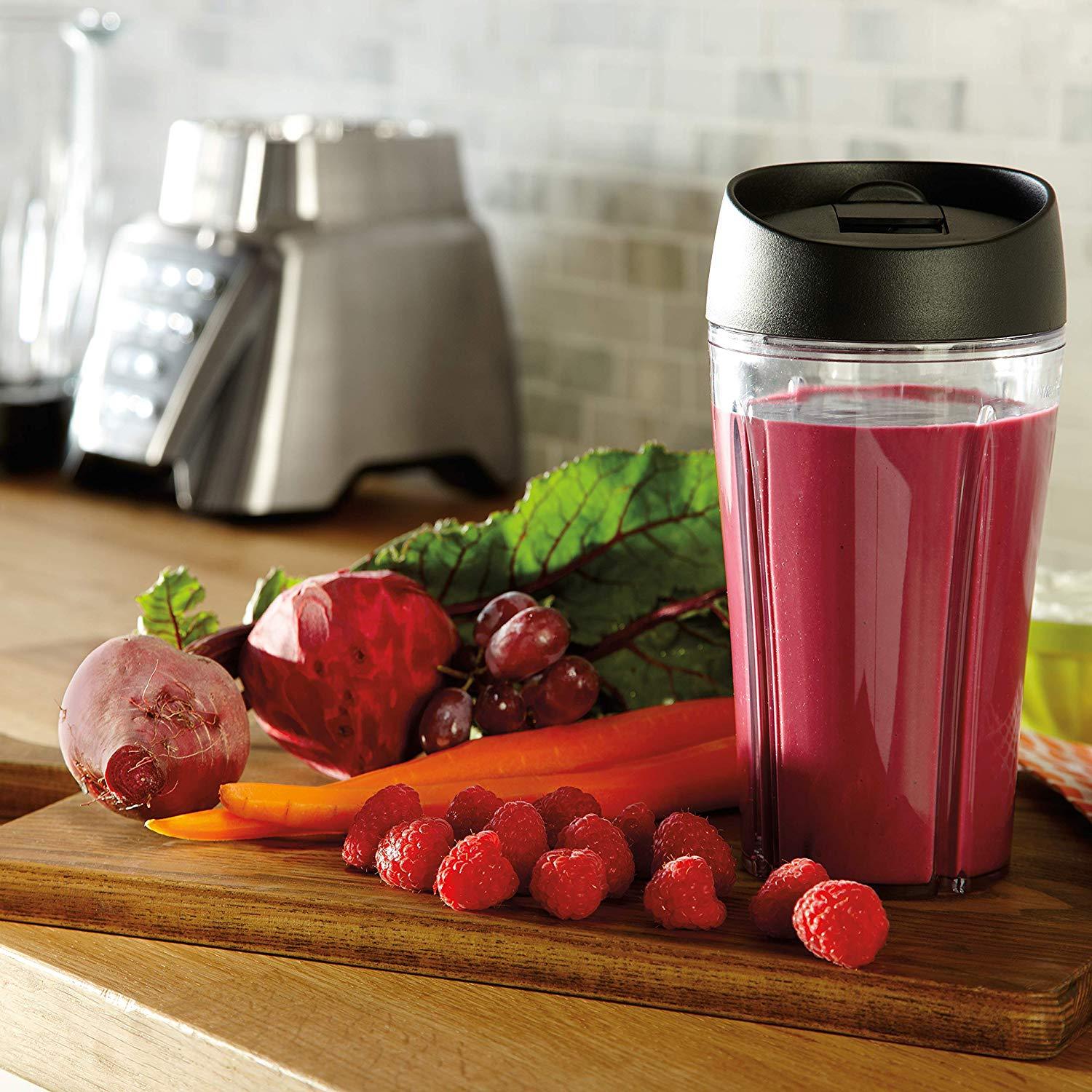 New Oster Blender Pro 1200 with Glass Jar 24-Ounce Smoothie Cup Brushed ...