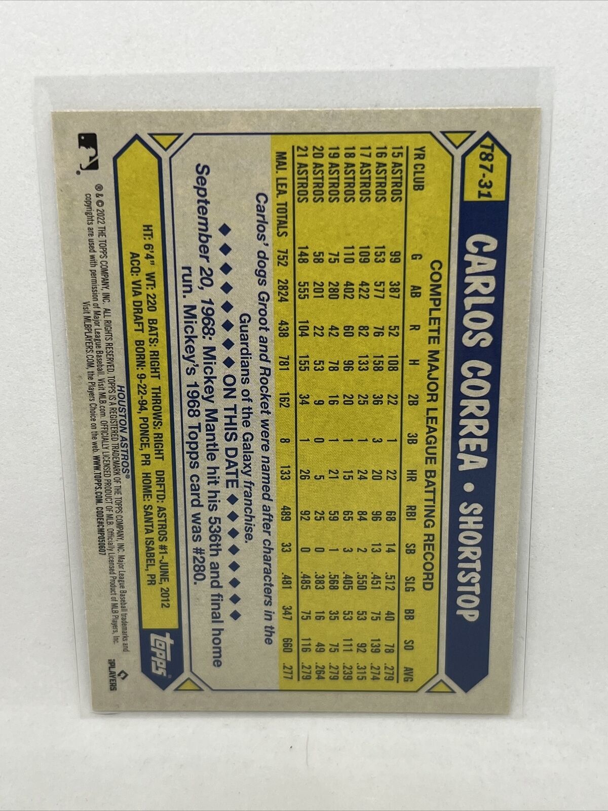 1988 Score #504 Reggie Jackson A's - NM-MT