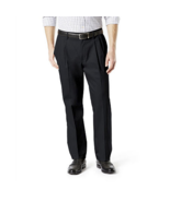 Men&#39;s Dockers Signature Khaki Lux Classic-Fit Stretch Pleated Pants, Black - $26.18