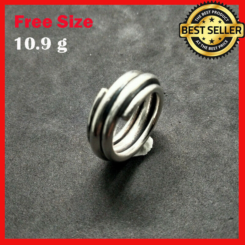Fine Silver Rings 925 Sterling Band Styles Spiral Coil Spring Adjustable Size