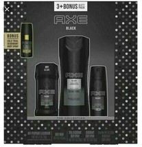 Axe Black 3 Parts + Bonus Gold Deodorant Shower Gel Gift Pack Collection