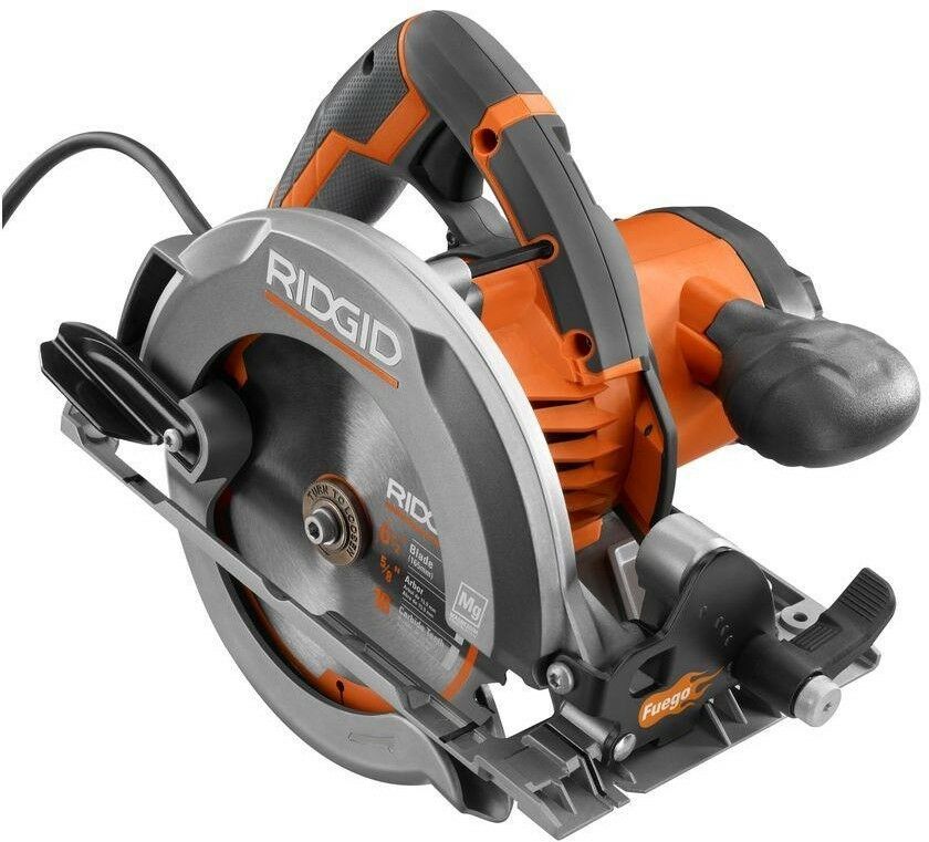 RIDGID Framing Circular Saw 61/2 12 Amp Corded Spindle Lock Adjustable Depth Cordless