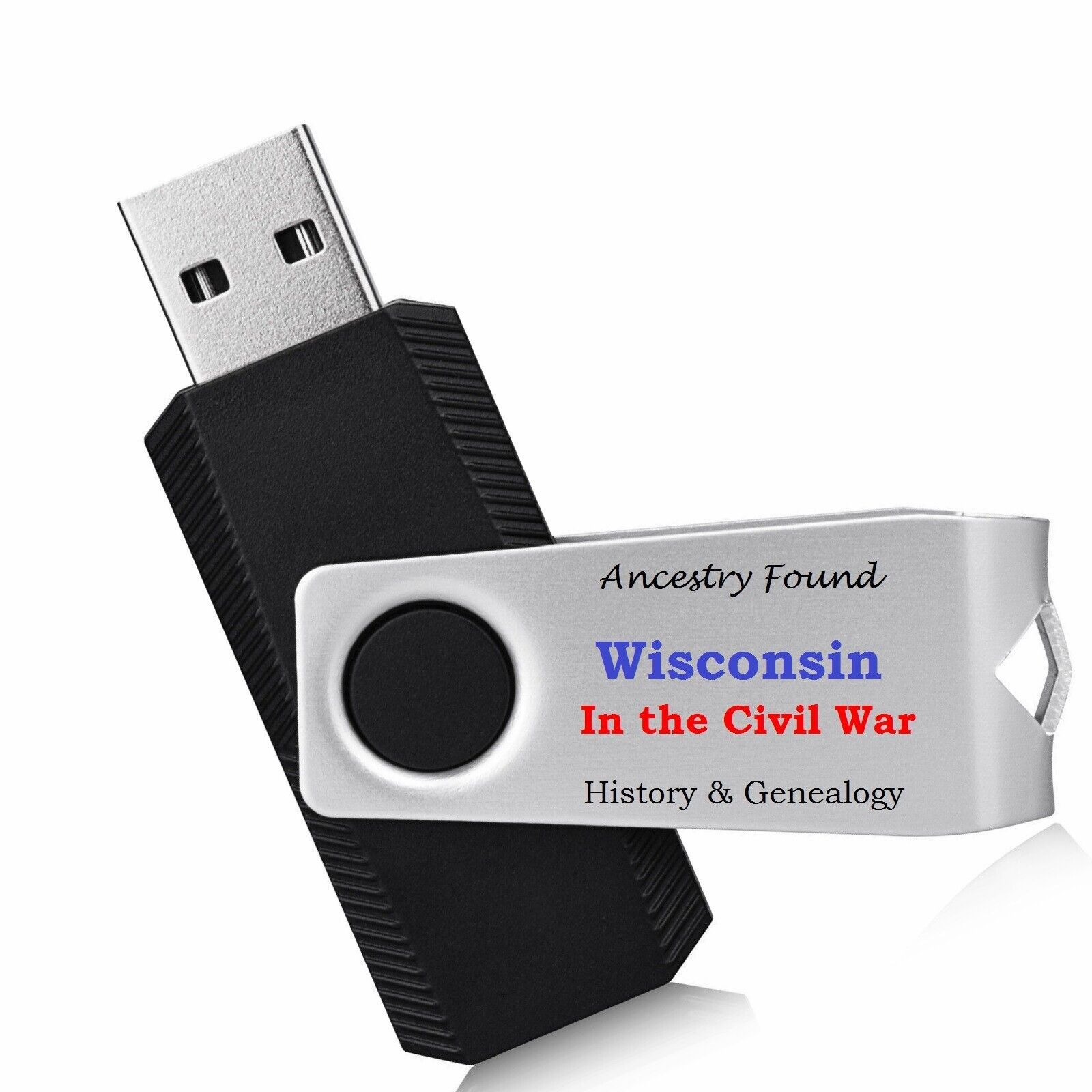 Wisconsin Civil War Books History & Genealogy -  22 Books on USB Flash Drive