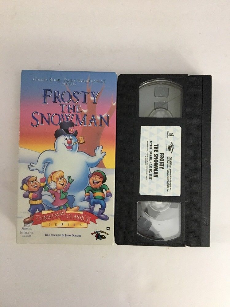 Frosty The Snowmanvhs 1993golden Books Tested Rare Vintage Collectible Ship 24 Vhs Tapes 9878