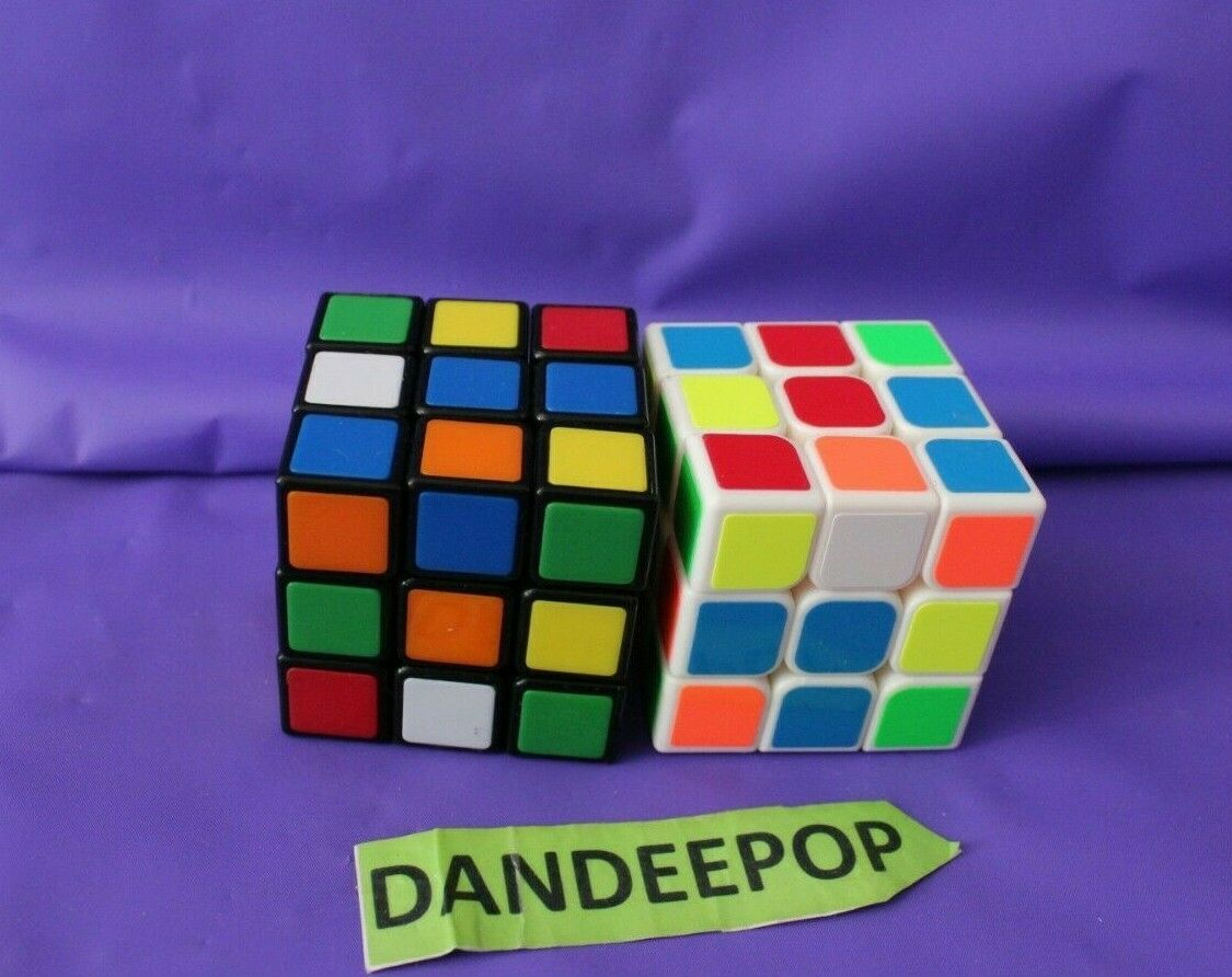 2 Rubik's And Duncan Puzzle Twist Classic Color And Neon Cube Classic
