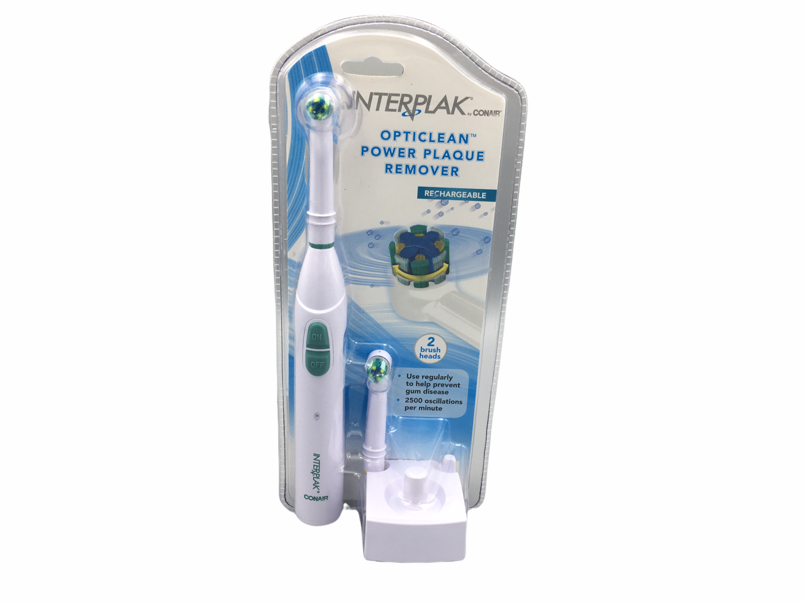 Conair Interplak OptiClean Cordless Rechargeable Power Plaque Remover