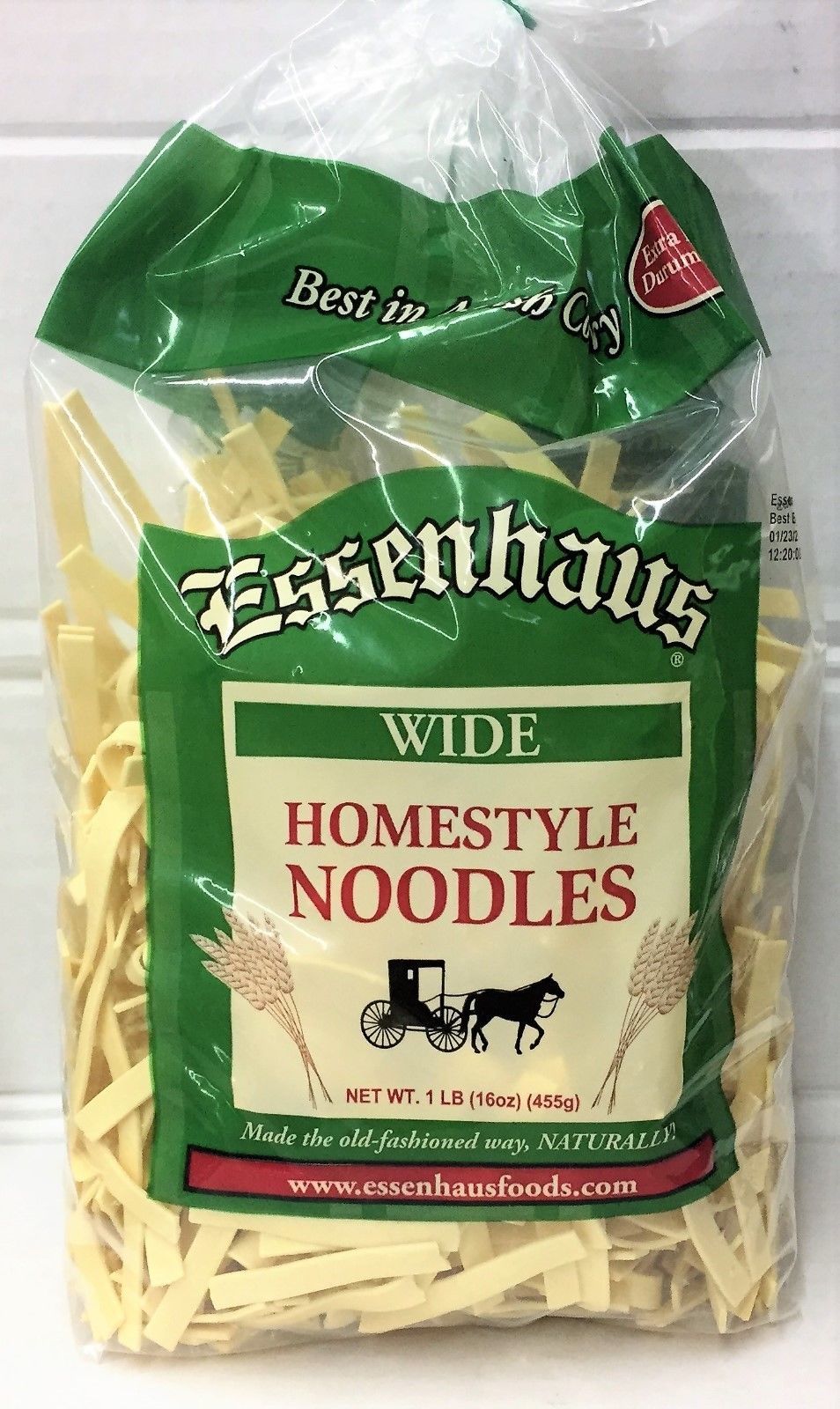 Essenhaus Wide Homestyle Amish Noodles 16 Oz Grains And Pasta