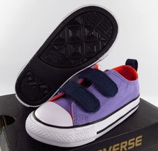 Converse Chuck Taylor 2V Slip On Ox Infant Kids Sneakers PURPLE 754288F - $19.96