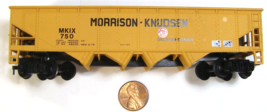 Bachmann HO Model RR 4-Bay Hopper Morrison-Knudsen MKIX 750   ID2 - $8.49
