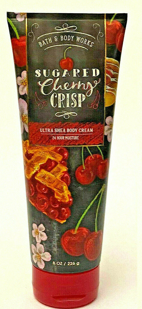 BATH & BODY WORKS SUGARED CHERRY CRISP MOISTURE ULTRA SHEA BODY CREAM 8