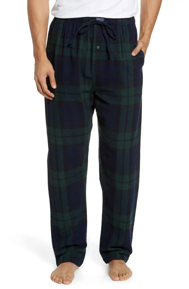 Polo Ralph Lauren BLACKWATCH TARTAN Men's Plaid Flannel Pajama Pants ...