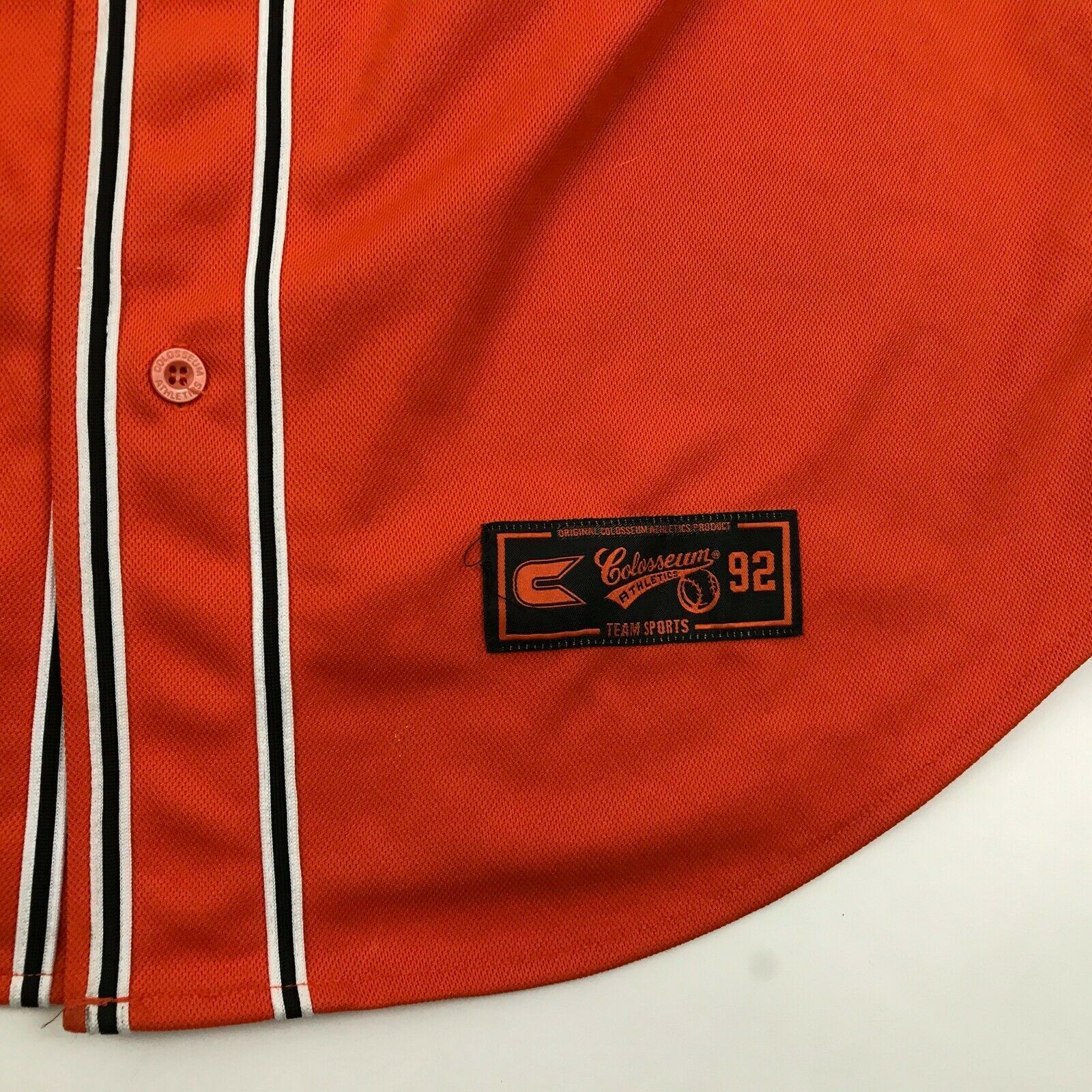 Oregon State Beavers Baseball Jersey Mens Size Large L Orange Stitched