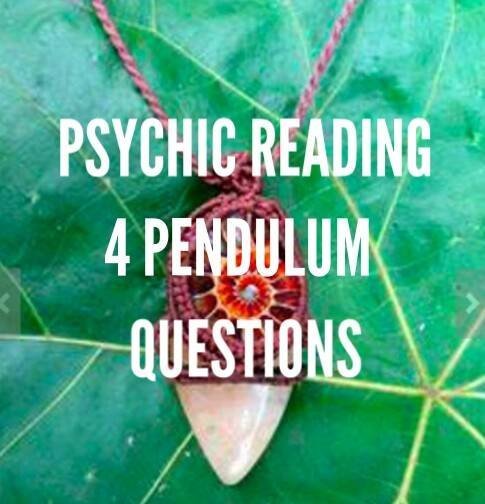 Same Day Psychic reading 4 four questions pendulum same day