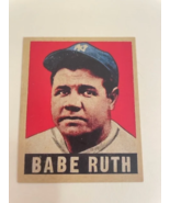 1948 Leaf Babe Ruth #3 *RP* novelty baseball card.Yankees. Mint. - $7.00