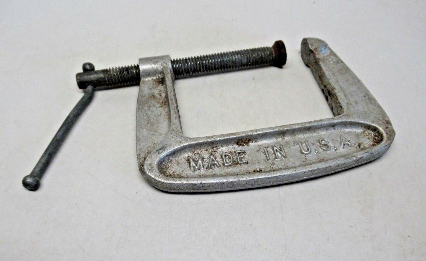 Metal C Clamp 8 Made in the USA 66703 Vintage American Made Tool