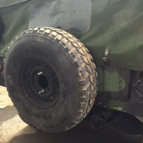MILITARY HUMVEE SPARE TIRE WITH 12 BOLT RIM 37" GOODYEAR MT M998 HMMWV
