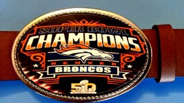 Denver Broncos Super Bowl 50 Championship Epoxy Photo Buckle -NEW - $16.82