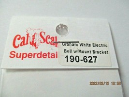 Cal Scale # 190-627 Graham White Electric Bell with /Mount Bracket, HO-Scale image 2