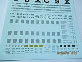 Microscale Decals Stock #87-1432 Arkansas Oklahoma (AOK) and CSX AutoMax (HO) image 3
