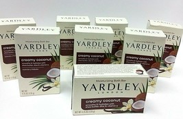 8 Bars Yardley London Creamy Coconut Bath Bar Soap 4.25 Oz Brand New Sealed - $29.66
