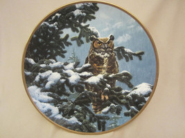 WINTER VIGIL collector plate GREAT HORNED OWL Seerey-Lester NOBLE OWLS - $29.99