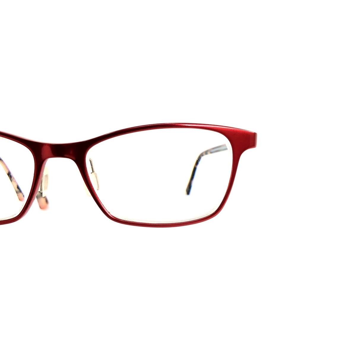 ETNIA BARCELONA “CAPRI” Eyeglasses Frame Spain 5116135 Red Aluminum