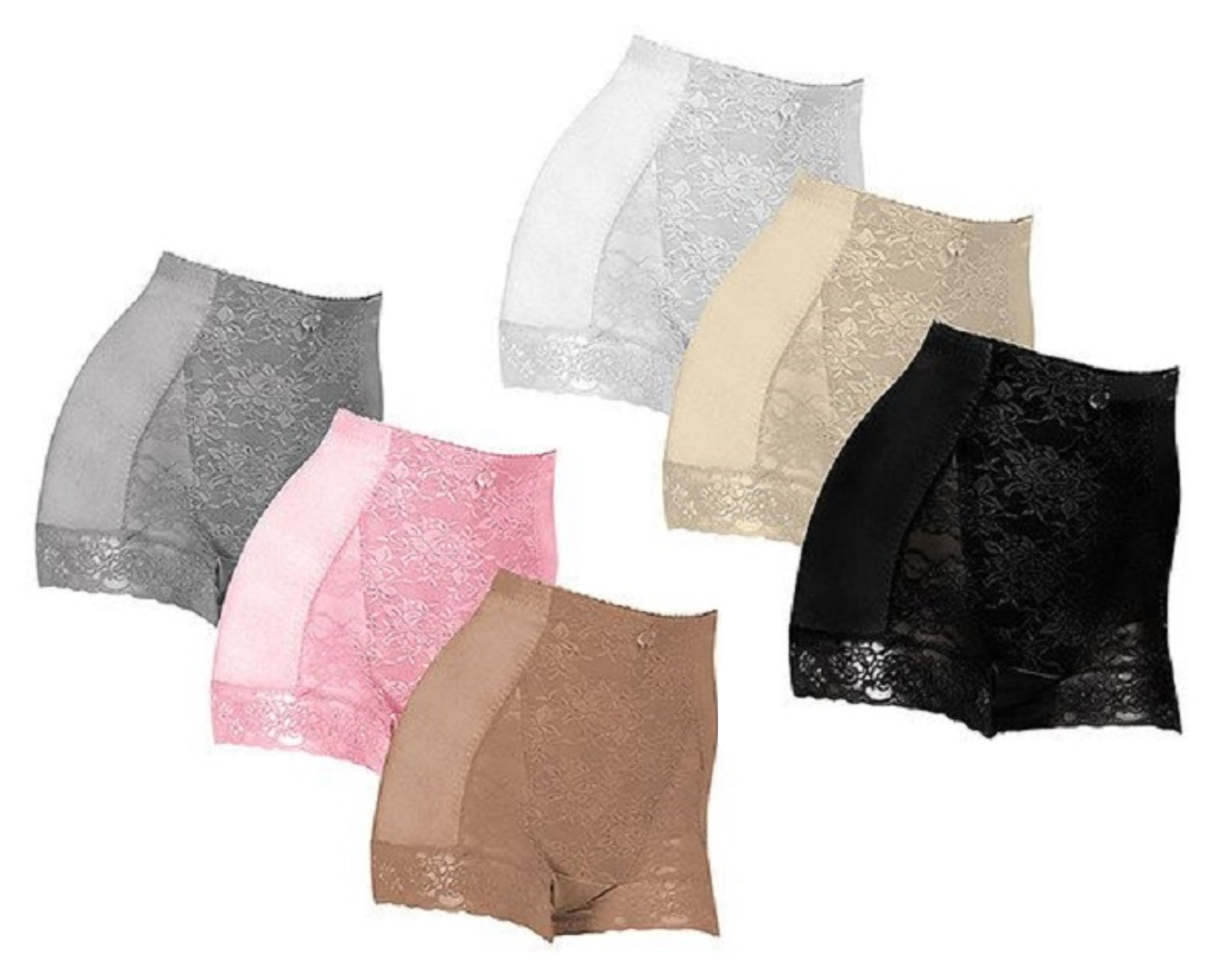 Sizes From S to 4XL Rhonda Shear 3-pack Pin Up Tummy Control Panty Set