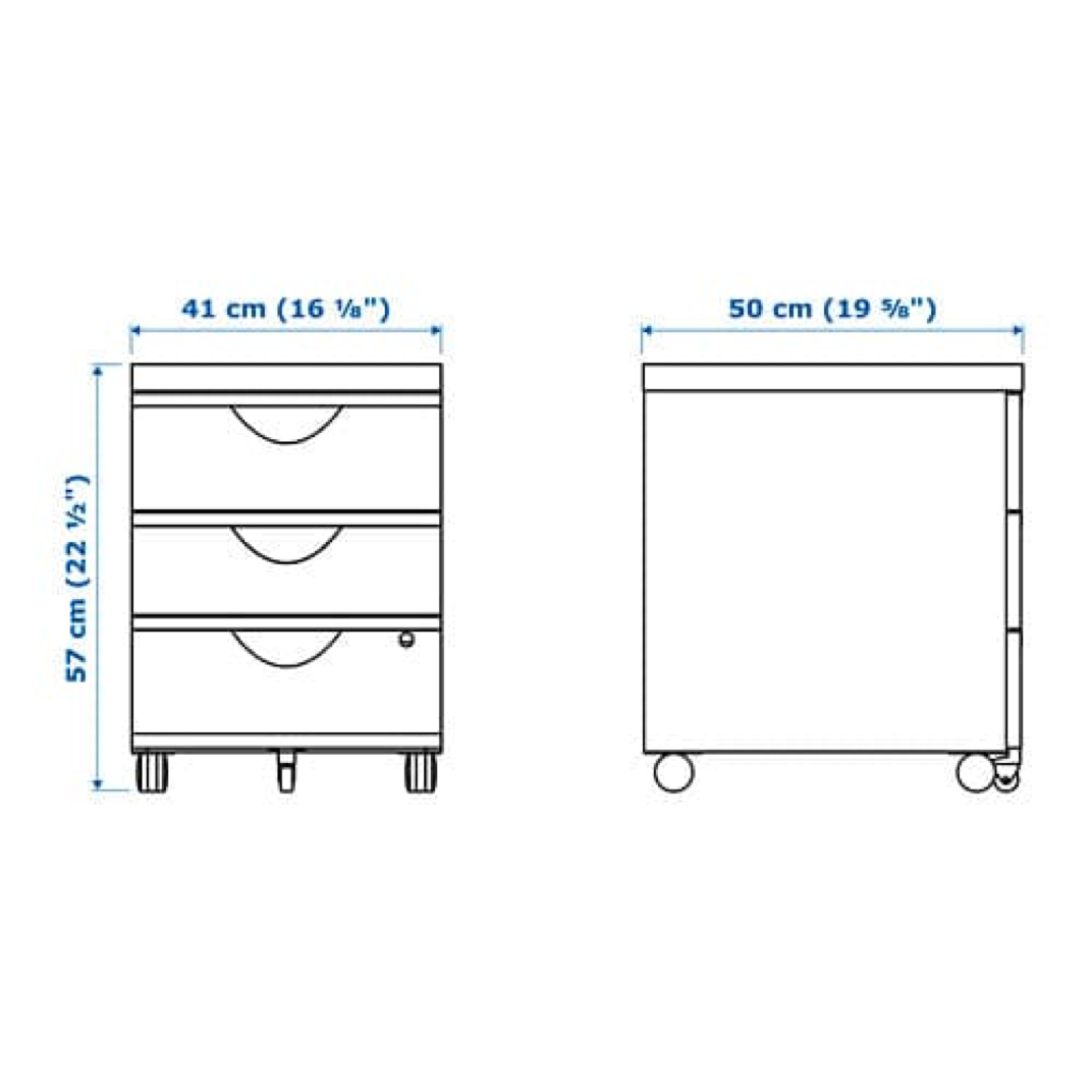 Ikea Erik Drawer Unit W 3 Drawers On And 9 Similar Items