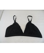 Nueskin Women&#39;s Solid Pattern Bralette 10448 Black Small - $9.49