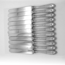 Chippendale 12 Knives Set Gorham Sterling Silver 1890 No Mono - $509.58