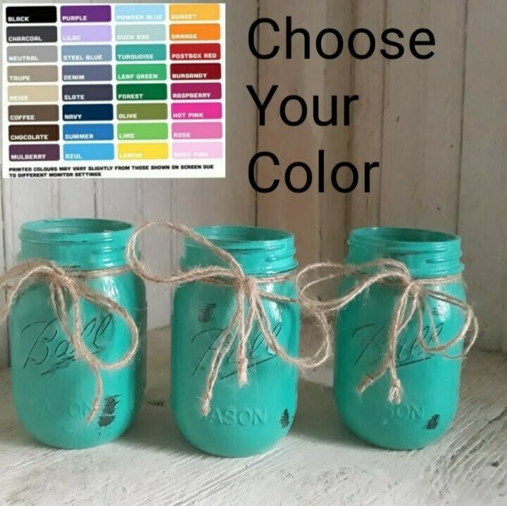 Primary image for Hand Painted Mason Jar Decoration Centerpiece