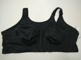 Womens Bra Size 42DDD Black Catherines Front Close No Wire Stretch No Pa... - $39.99