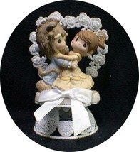 Beauty and the Beast  Disney Wedding Cake Topper Belle Precious Moment G... - $89.98