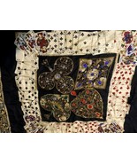 Casca silk scarf Hand Rolled playing cards novelty print 34” Sq Black Gr... - $60.78