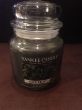 Yankee Candle  MISTLETOE  Medium Jar Candle (14.5 oz) 65+ Burn Hours NEW - $39.69