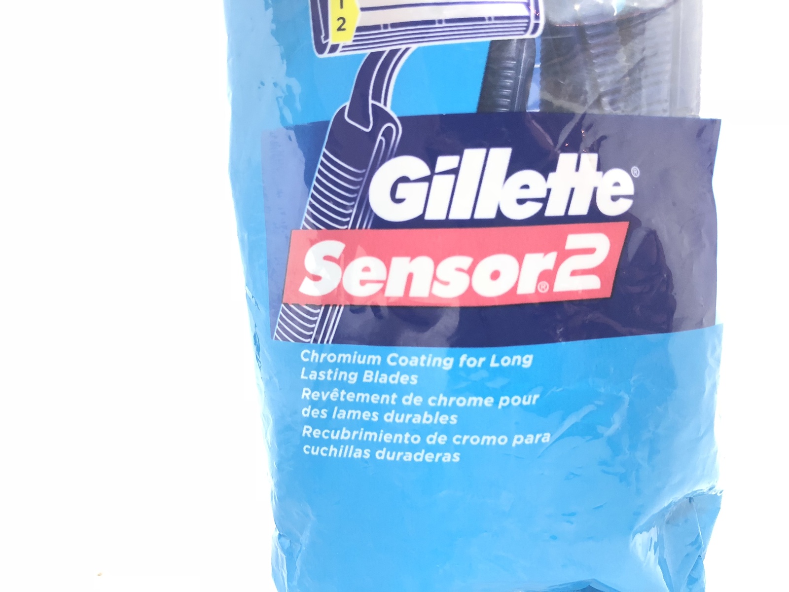 Gillette Sensor 2 Disposable Razors 12 count Lubrastrip Fixed Men's