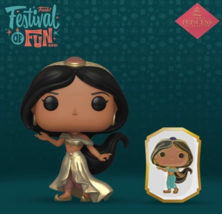 Funko Pop Disney Princess Jasmine with Pin #326 Funko Exclusive Convention Piece image 1