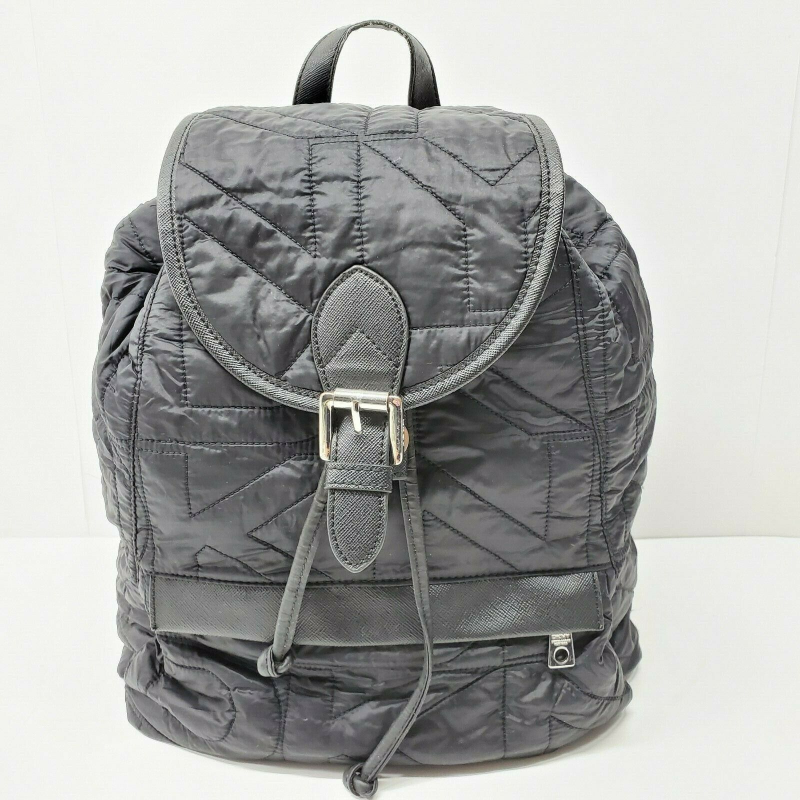 DKNY Quilted Black Backpack Bag Nylon Puffy Women's Bags & Handbags