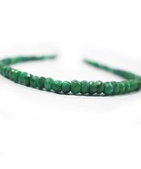 Beautiful 46.90Cr 3-6MM Natural Faceted Green Emerald Round Gemstone Loo... - $58.89