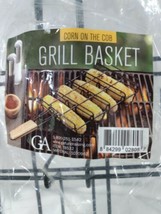 BBQ Grill Corn on Cob Cooker Basket Wooden Handle FineLife New, Unused - $17.95