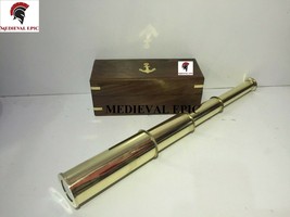 Medieval Epic 15 Solid Brass Hand Held Telescope - Pirate Spyglass