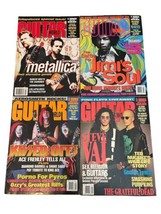 Vtg Lot (15) Guitar World Magazine Slash KISS Jimi Hendrix 1988 1990s Metallica image 2