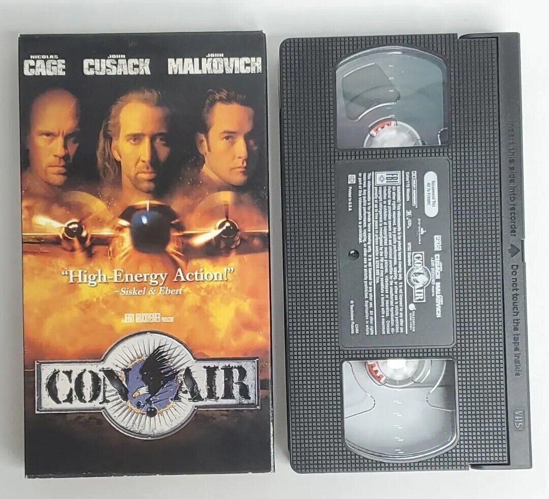 Conair VHS VCR Tape 115 Minute Movie 1995 Video Cage Cusack Malkovich ...