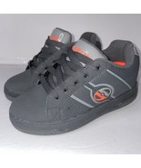 Heelys Kids Youth Size 1 Wheeled Skate Shoes Gray Orange Split 770848 - $19.77